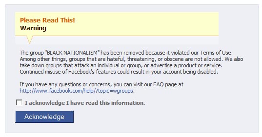 Facebook = Racist