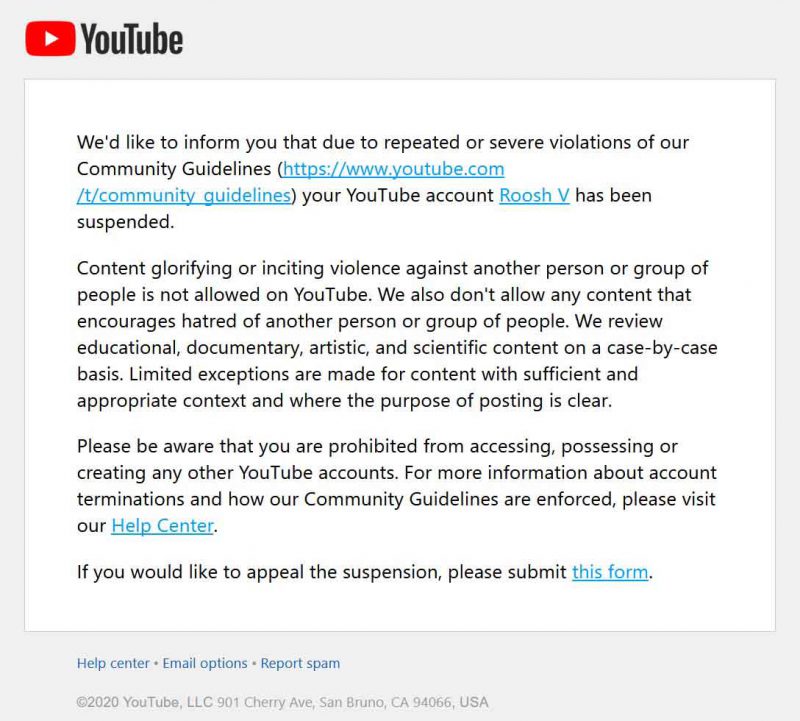 YouTube Vandalizes RooshV’s Channel
