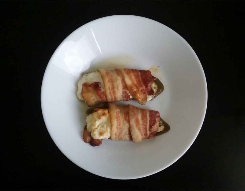 Cheese-Stuffed Bacon-Wrapped Jalapeño Poppers