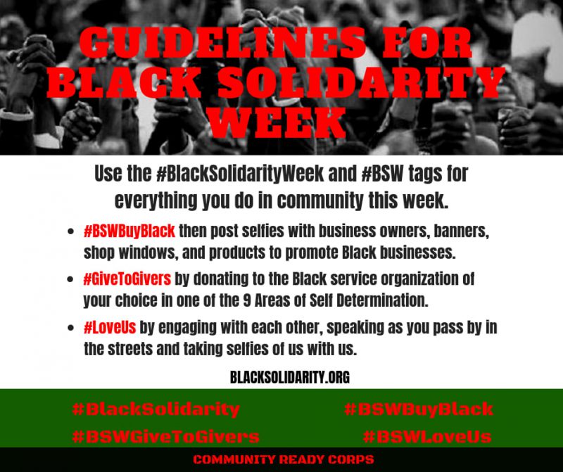 Black Solidarity Week: February 17-23, 2019