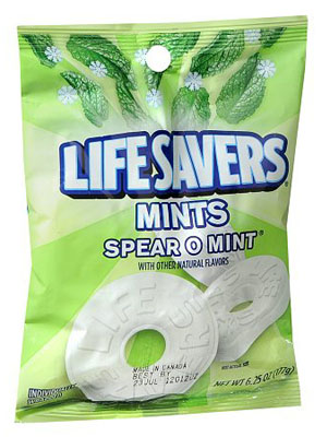 Lifesavers Spear-o-Mint candies