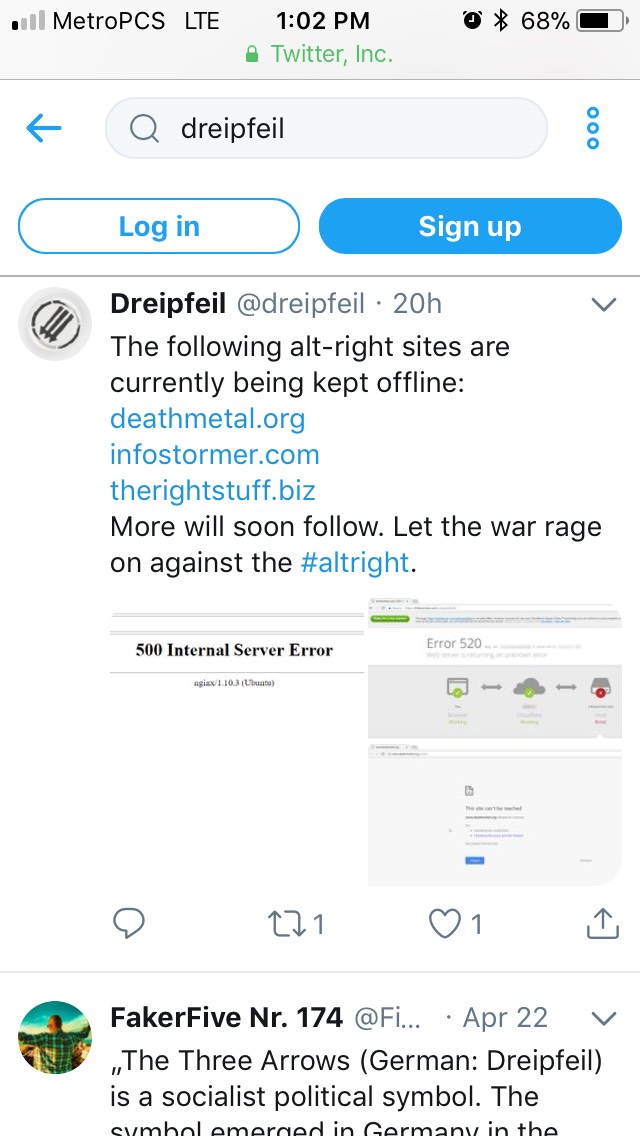 Amerika.org Under DOS Attack By Scared Leftists