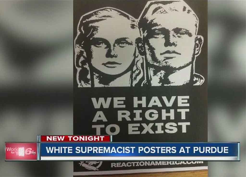 White Supremacist Posters At Purdue